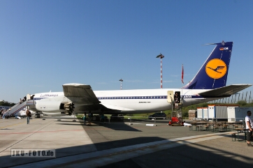 D-ABOB, Boeing 707-430, Deutsche Lufthansa EDDH 2015, ehemaliges Traditionsflugzeug. Die Maschine ist mittlerweile verschrottet worden.