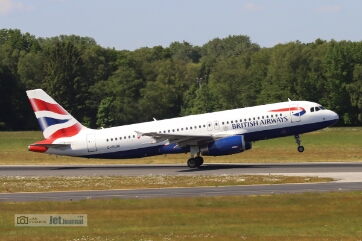 G-EUUU, Airbus A320-232, British Airways Hamburg 2025