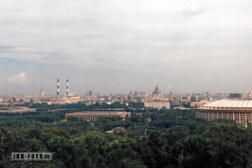 Blick von den Sperlingsbergen Moskau, 1999, Analogfoto